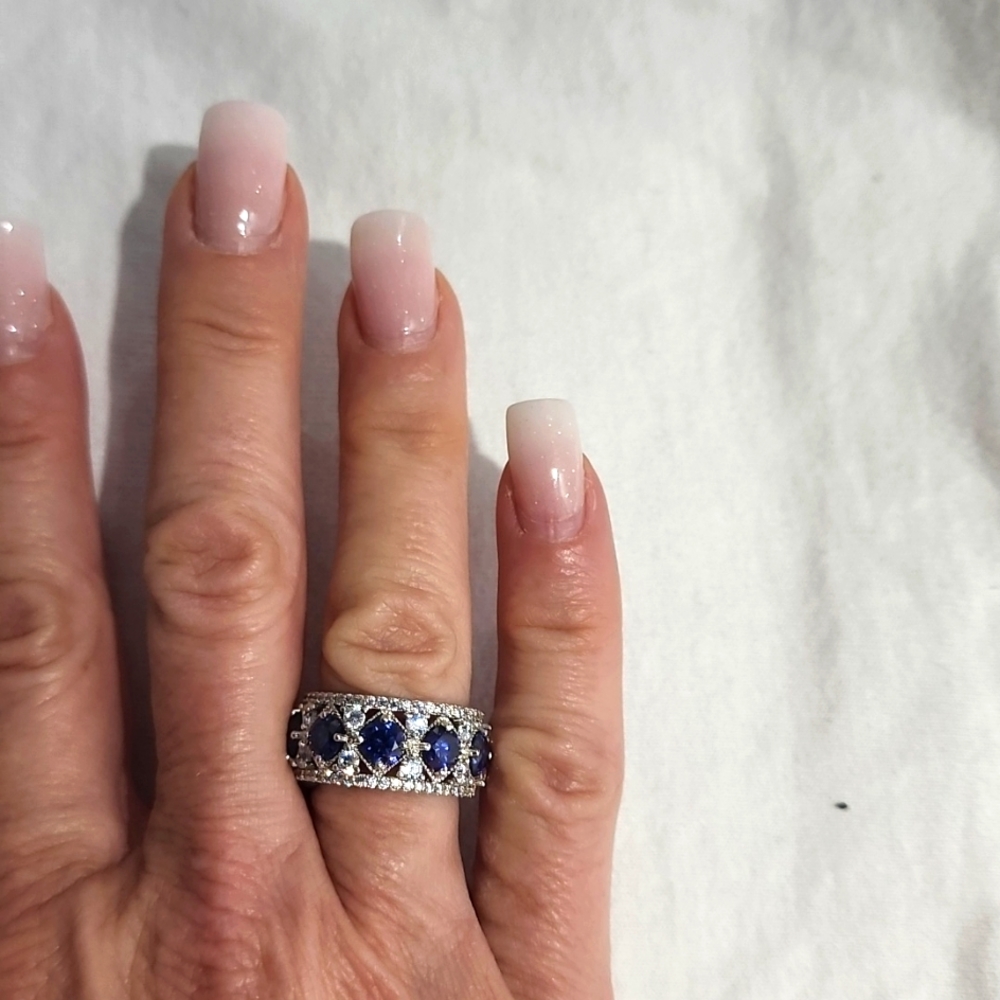 Tanzanite Eternity Band - Picture 6 of 7